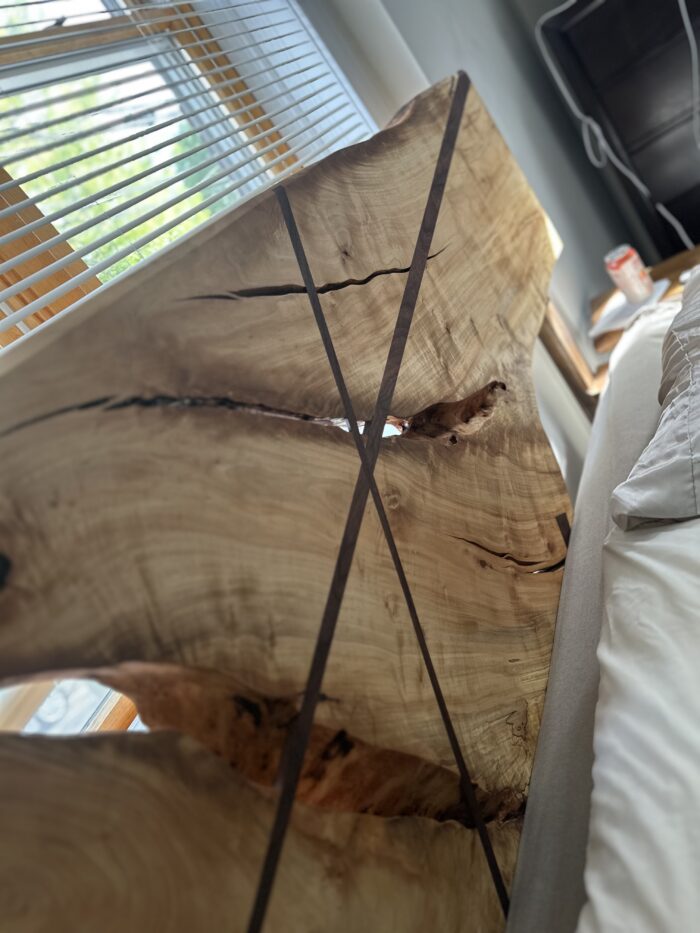 Bed Frame No.1 | Figured Maple and Walnut - Image 4