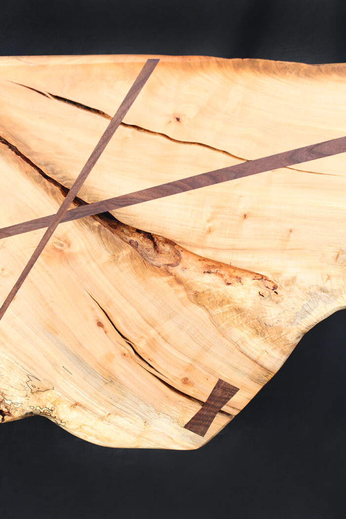 Bed Frame No.1 | Figured Maple and Walnut - Image 8