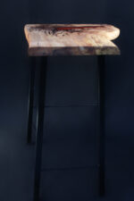 Bistro Table No.1 | Curly Maple with Copper Epoxy - Image 2