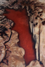 Bistro Table No.1 | Curly Maple with Copper Epoxy - Image 10