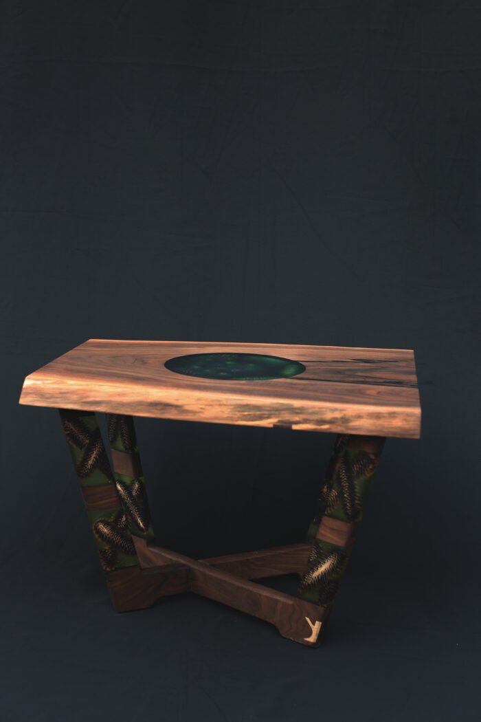 Coffe Table No.5 | Walnut, Epoxy, Pinecones, Maple  SKU - Image 3