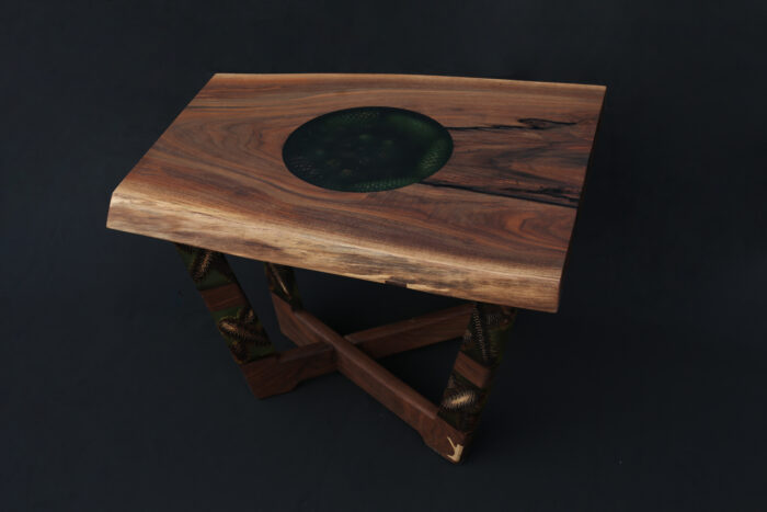 Coffe Table No.5 | Walnut, Epoxy, Pinecones, Maple  SKU - Image 2