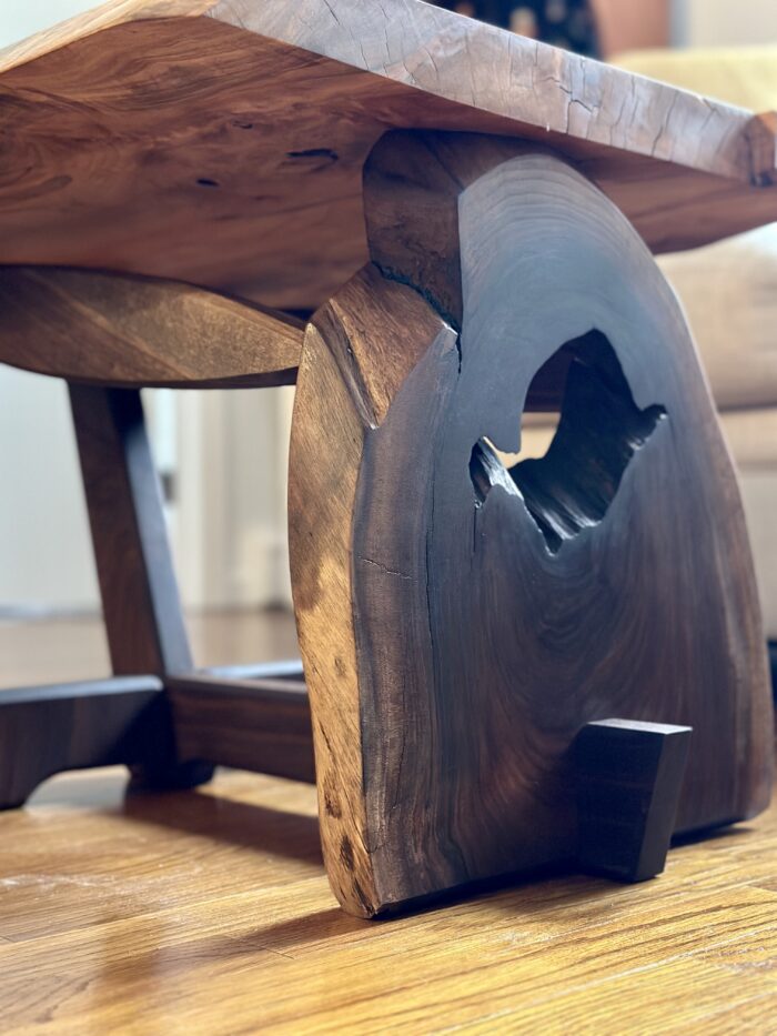 Coffe Table No.6 | Burly Curly Maple, Walnut - Image 5