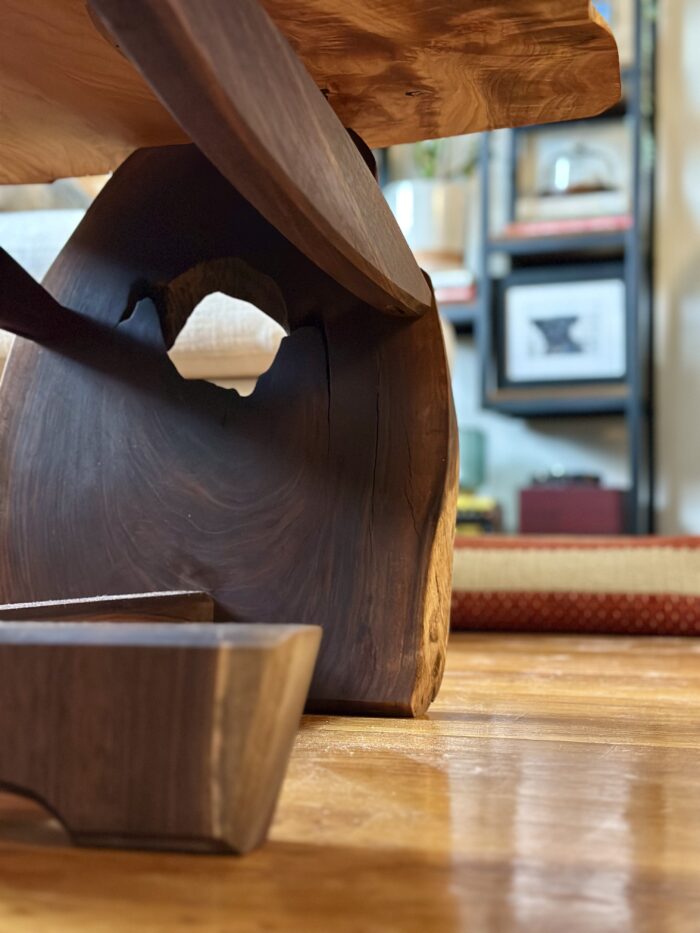 Coffe Table No.6 | Burly Curly Maple, Walnut - Image 3