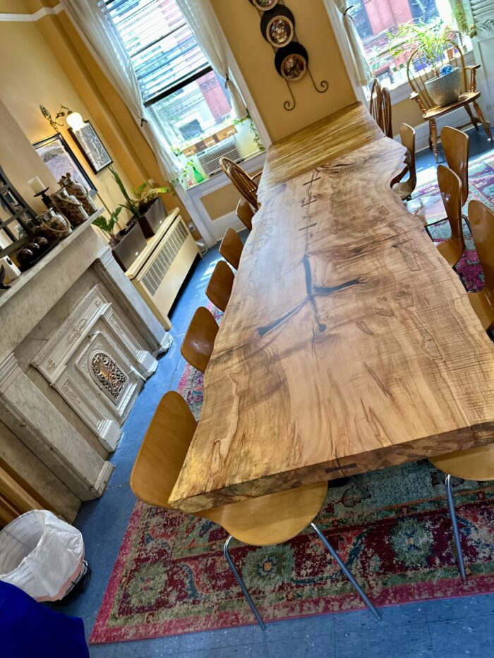 Dining Table No.1 | Curly Spalted Maple - Image 4