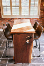 Extension Gathering Table | Curly Maple, Walnut, Ebonized Oak, and Purpleheart - Image 2