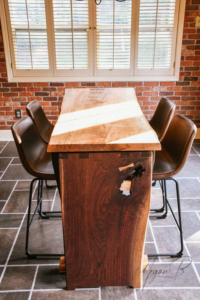 Extension Gathering Table | Curly Maple, Walnut, Ebonized Oak, and Purpleheart - Image 2
